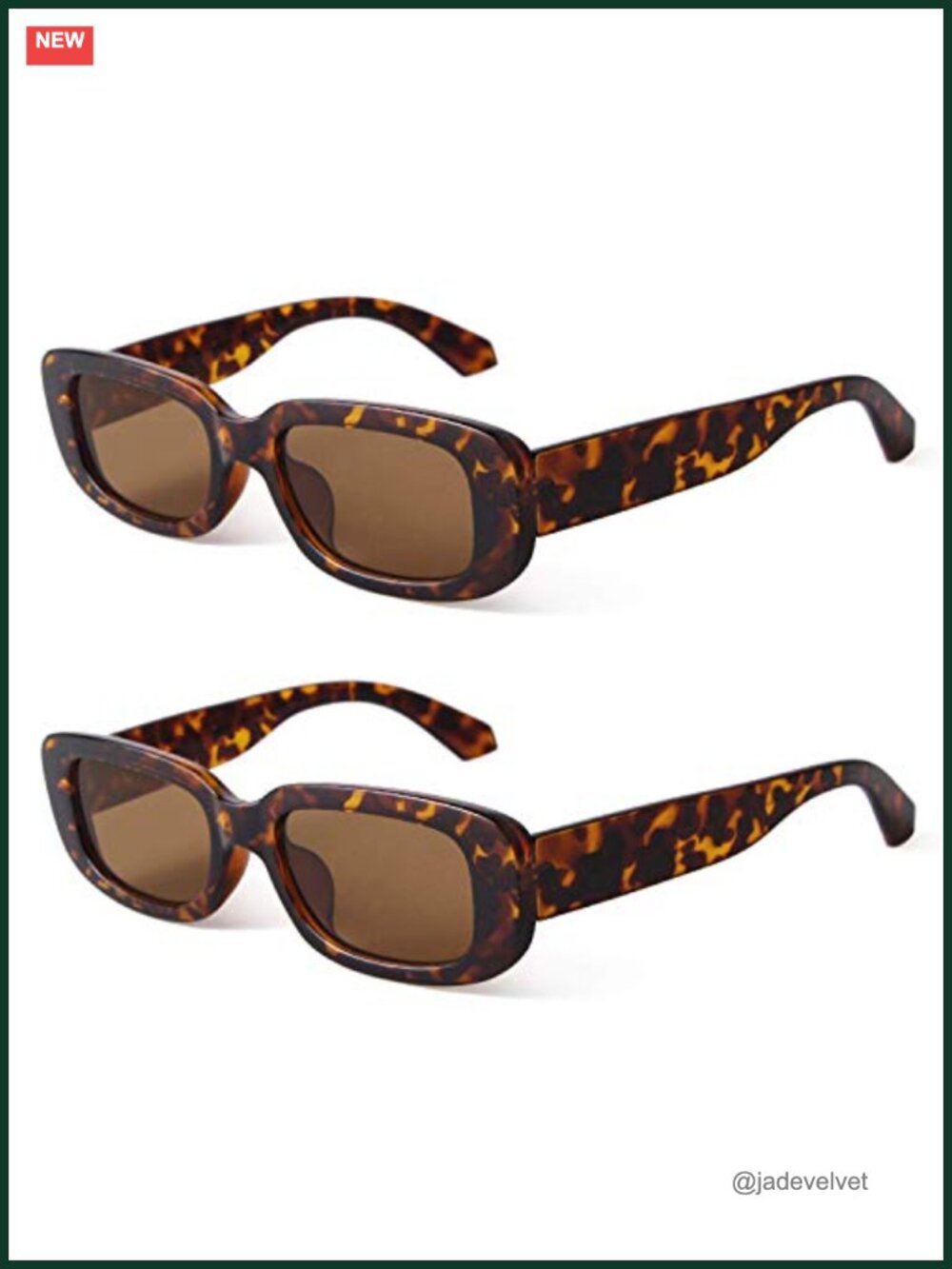 Rectangle Sunglasses Women Retro Driving Glasses 90s Vintage Square Frame UV400